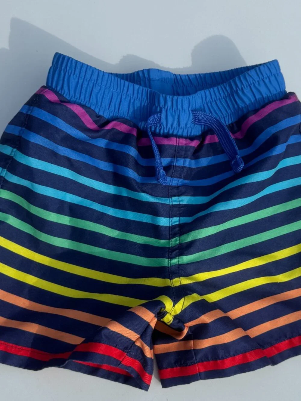 Primary Swim Trunks Rainbow Striped 18-24 mo/ 2T - Picture 2 of 4